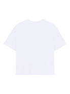 T-shirt per bambino Lanvin Enfant bianca con stampa grafica - Rubino Kids