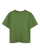 T-shirt per bambino Lanvin Enfant verde con logo sul davanti - Rubino Kids