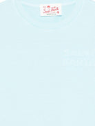 T-shirt per bambino MC2 Saint Barth Kids azzurra con logo goffrato - Rubino Kids