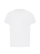 T-shirt per bambino Missoni Kids bianca con stampa grafica zigzag - Rubino Kids