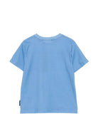 T-shirt per bambino Molo Kids azzurro con scollo rotondo - Rubino Kids