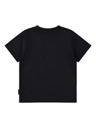 T-shirt per bambino Molo nera con stampa grafica stile Basket - Rubino Kids