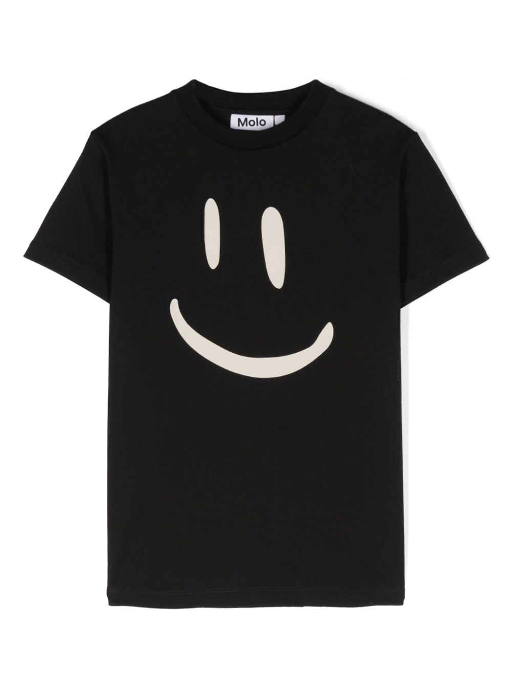 T-shirt per bambino Molo Roxo nero con stampa smile - Rubino Kids