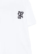 T-shirt per bambino MSGM Kids bianca con stampa grafica - Rubino Kids