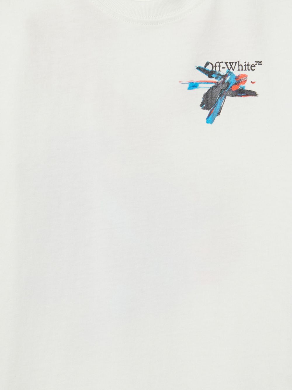 T-shirt per bambino Off - White Kids Arrow bianco con stampa logo sul petto - Rubino Kids