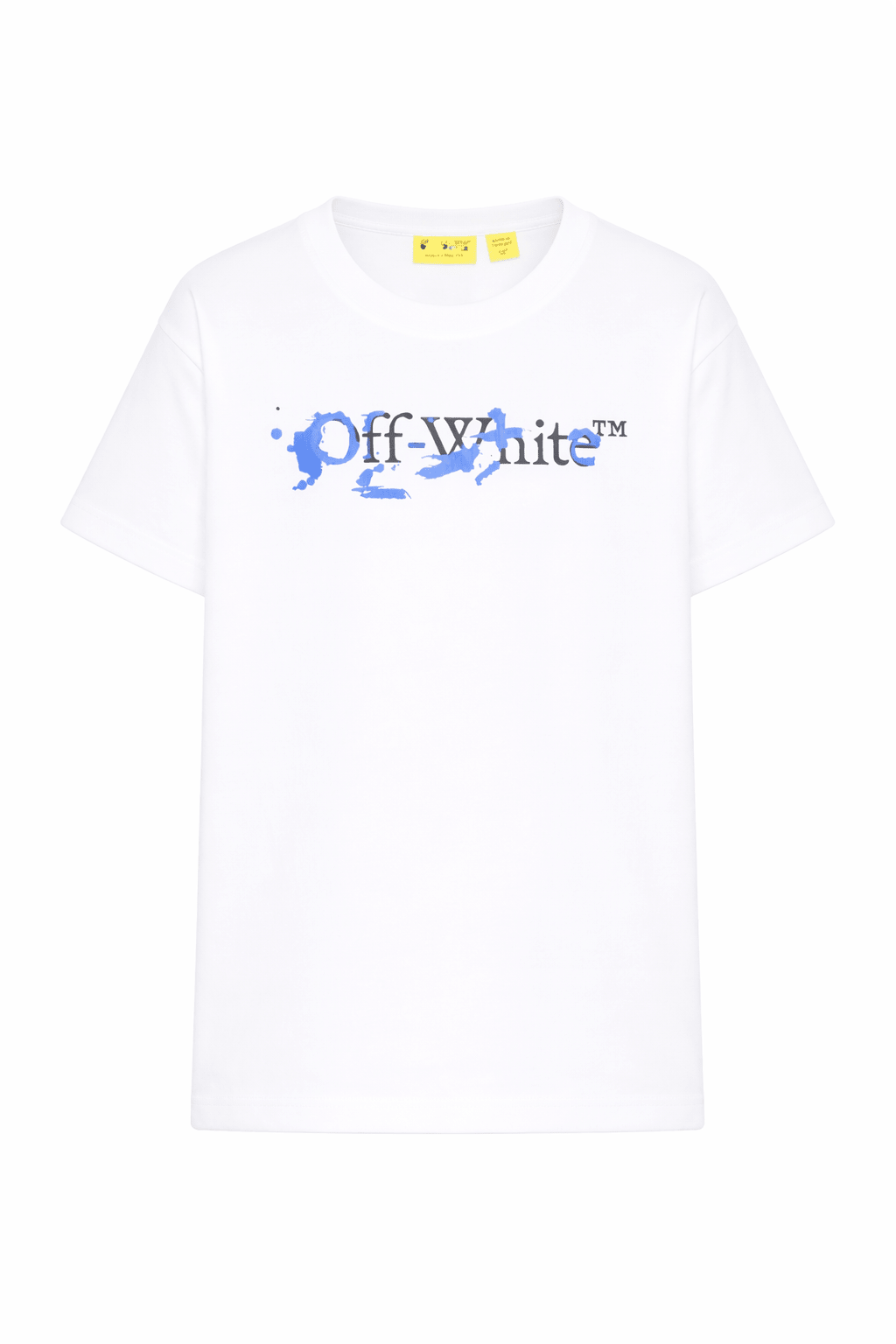 T-shirt per bambino Off - White Kids bianca con logo sul davanti - Rubino Kids