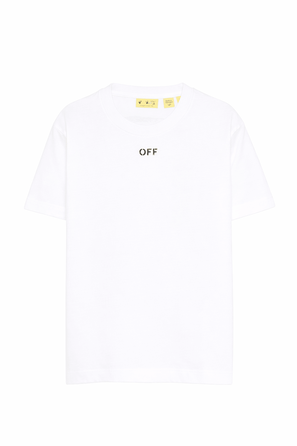 T-shirt per bambino Off - White Kids bianca con stampa freccia sul retro - Rubino Kids
