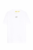 T-shirt per bambino Off - White Kids bianca con stampa freccia sul retro - Rubino Kids