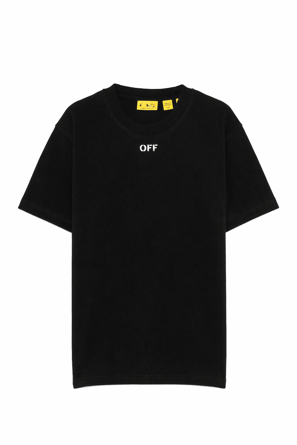 T-shirt per bambino Off - White Kids nera con stampa grafica sul retro - Rubino Kids