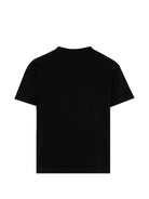 T-shirt per bambino Palm Angels Kids nera con logo sul davanti - Rubino Kids