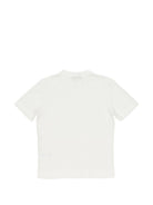 T-shirt per bambino Paolo Pecora Kids bianca a girocollo - Rubino Kids