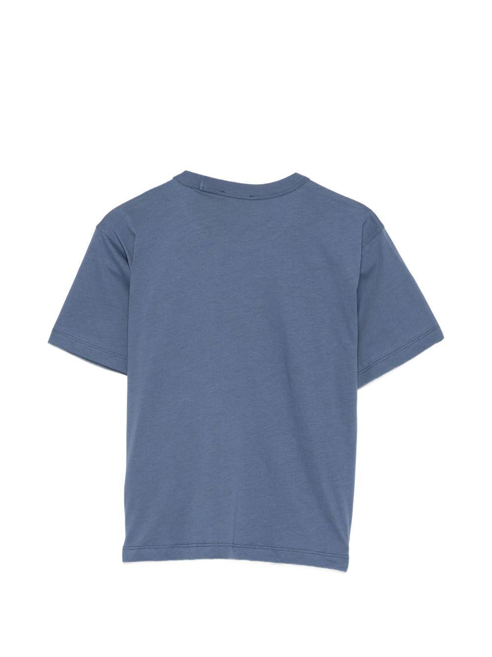 T-shirt per bambino Paul & Shark Kids blu con logo sul davanti - Rubino Kids