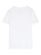 T-shirt per bambino Polo Ralph Lauren Kids bianca con caratteristico motivo Polo Pony - Rubino Kids