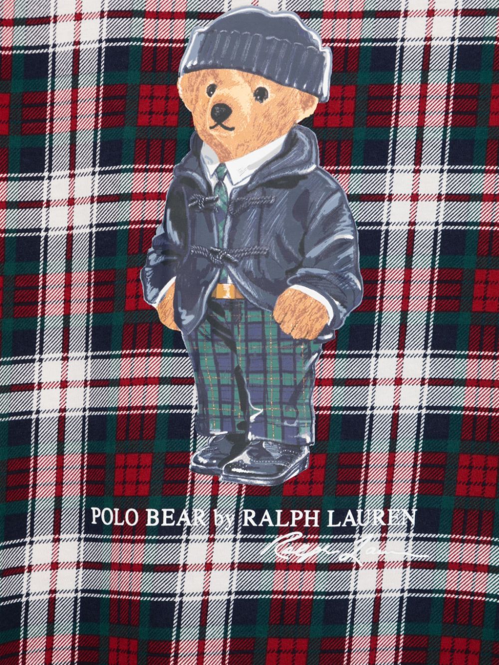 T-shirt per bambino POLO RALPH LAUREN KIDS blu con motivo Polo Bear - Rubino Kids