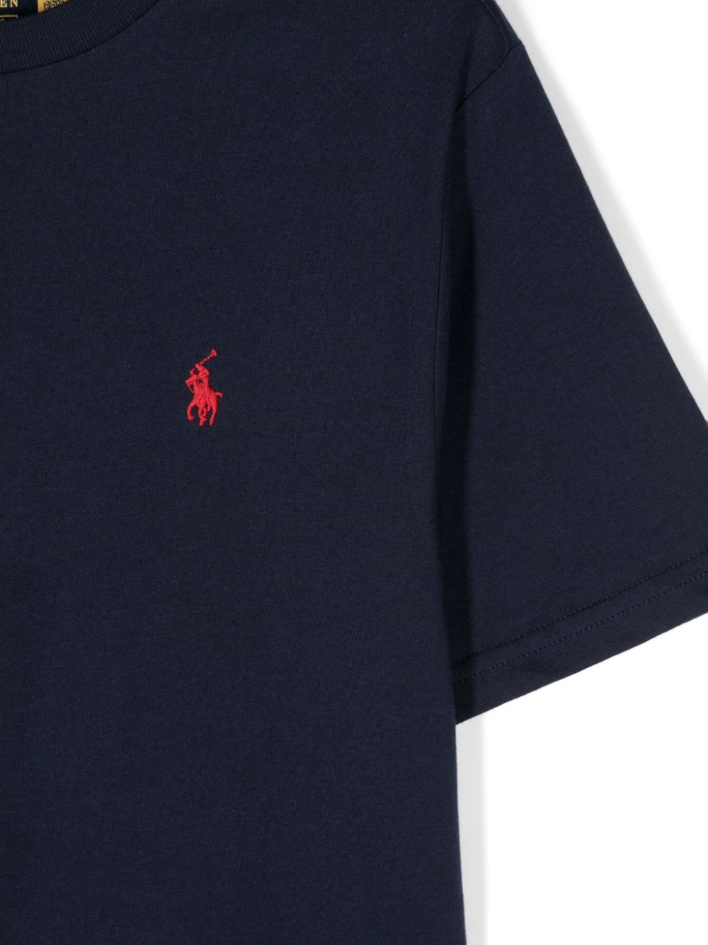 T-shirt per bambino Polo Ralph Lauren Kids blu con motivo Polo Pony - Rubino Kids