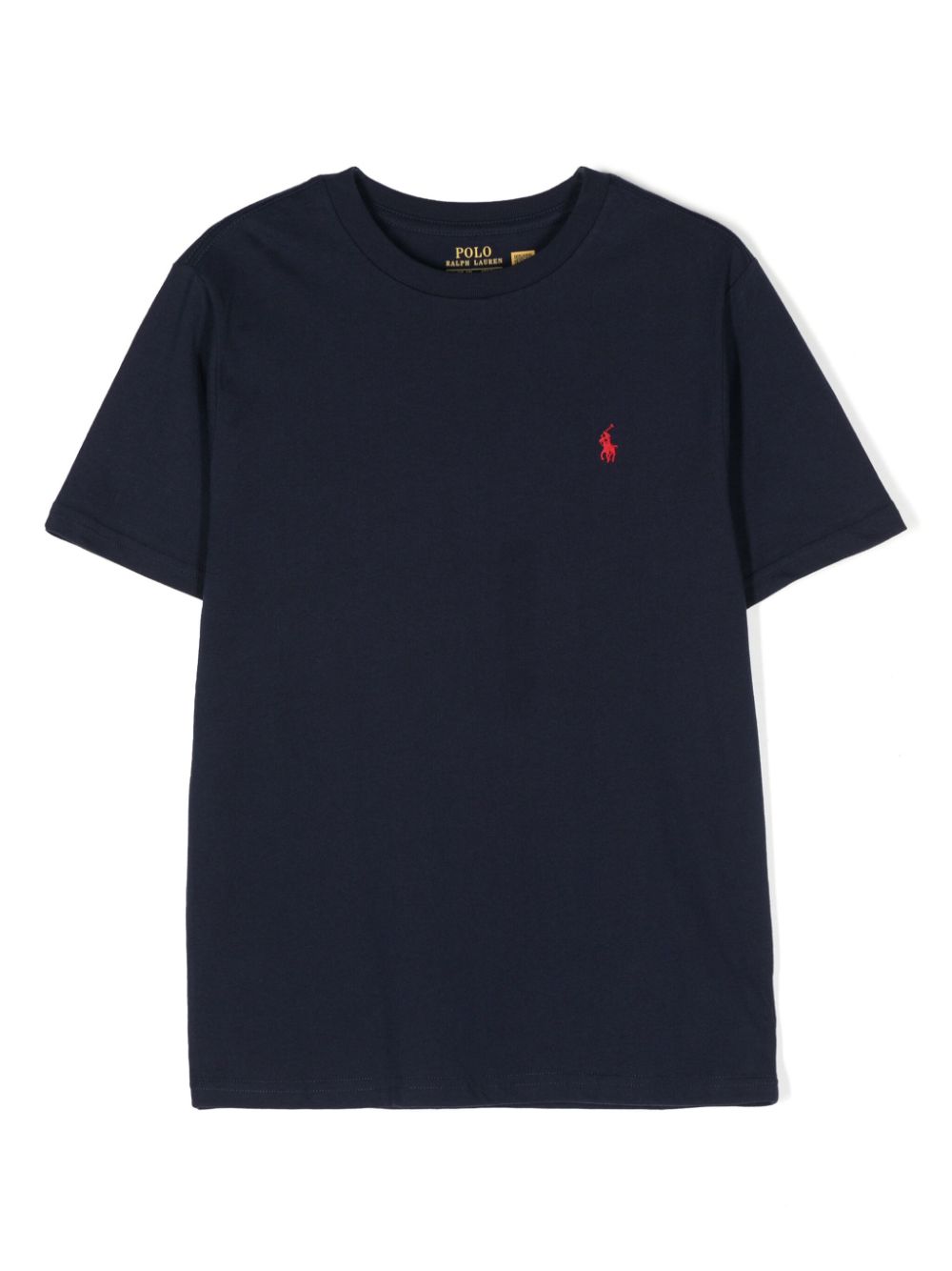 T-shirt per bambino Polo Ralph Lauren Kids blu con motivo Polo Pony - Rubino Kids