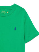 T-shirt per bambino Polo Ralph Lauren Kids verde con motivo Polo Pony - Rubino Kids