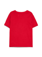 T-shirt per bambino Ralph Lauren Kids rosso con motivo Polo Bear - Rubino Kids