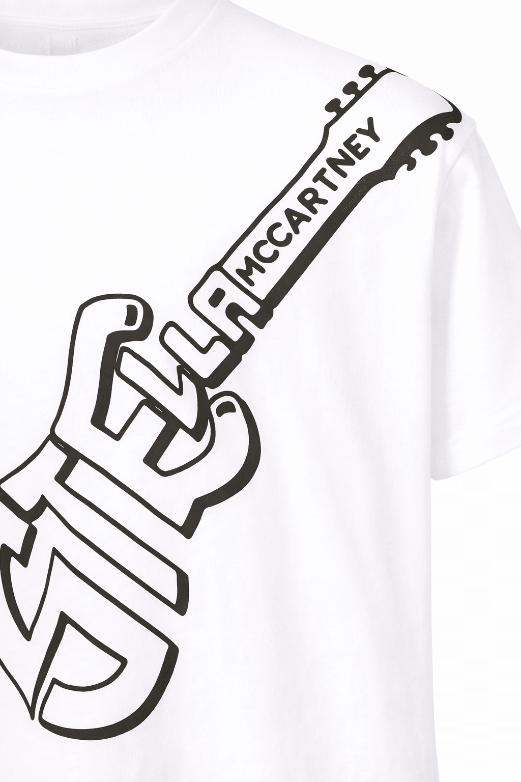 T-shirt per bambino Stella McCartney Kids bianca con stampa grafica sul davanti - Rubino Kids