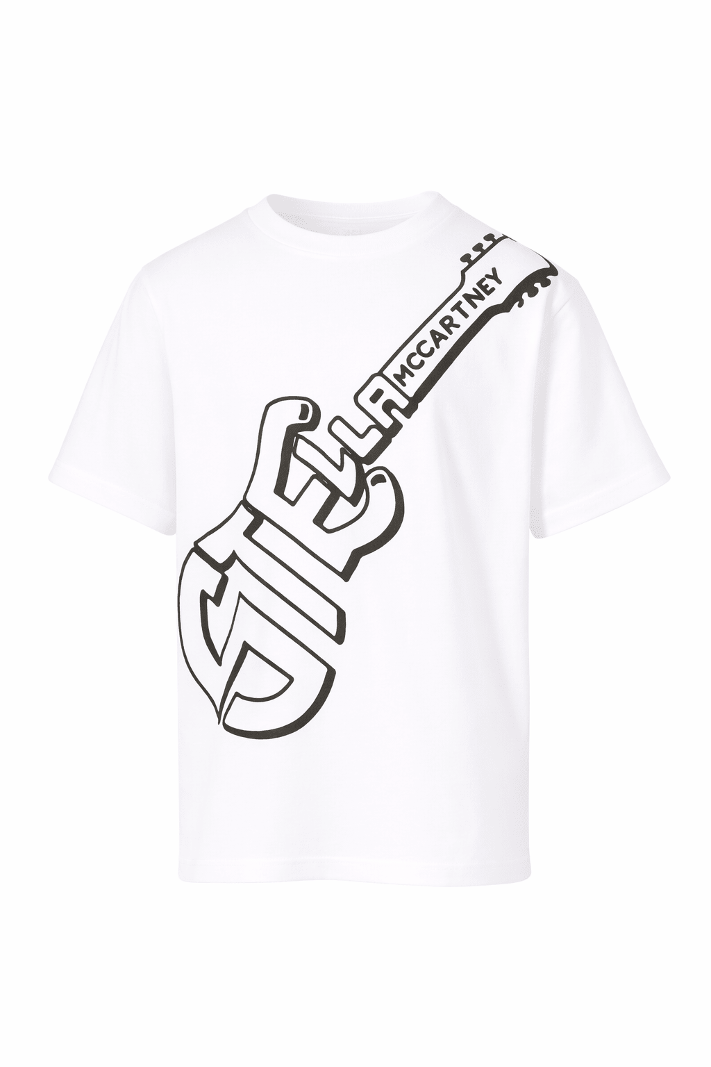 T-shirt per bambino Stella McCartney Kids bianca con stampa grafica sul davanti - Rubino Kids