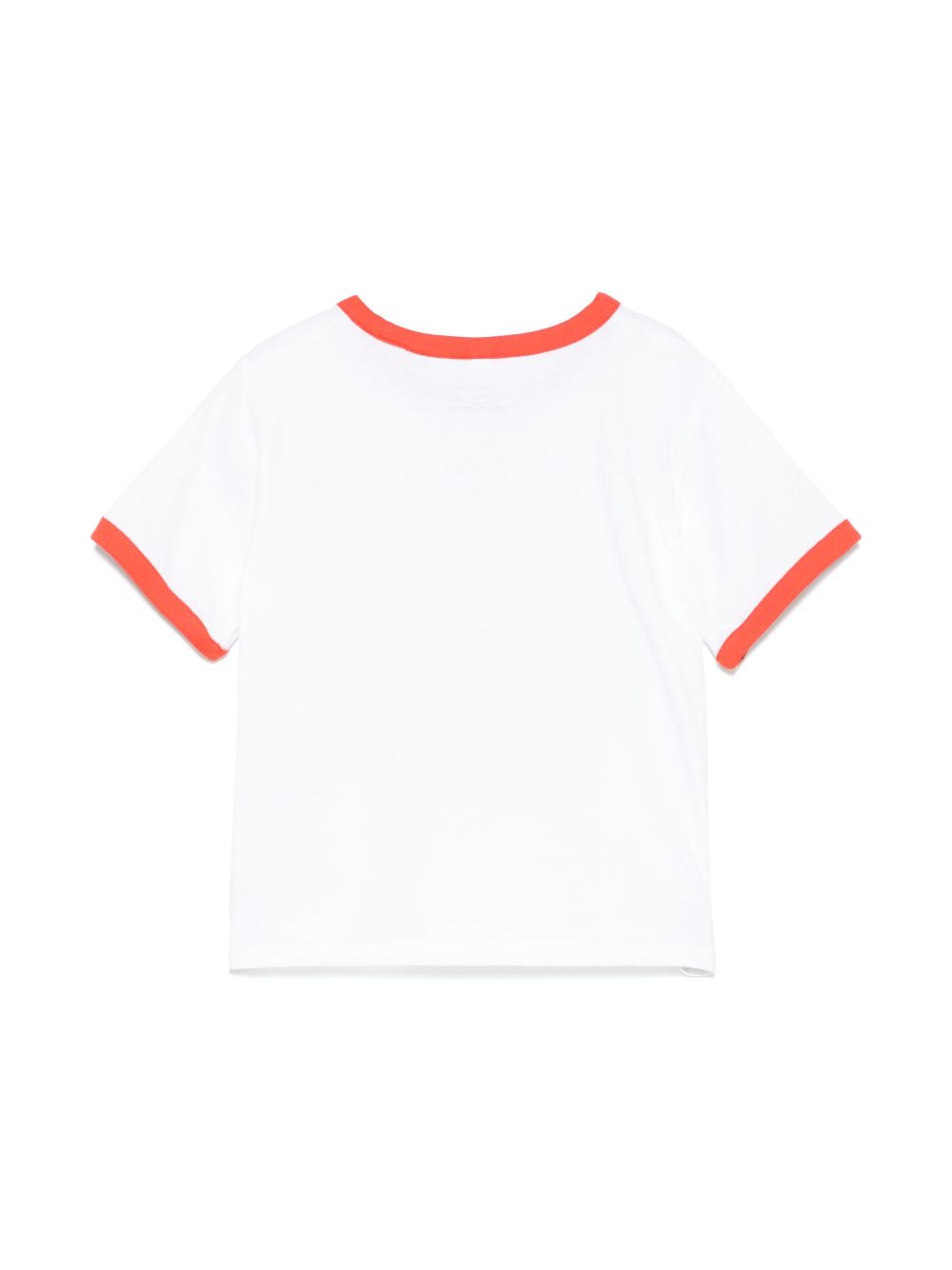 T-shirt per bambino Stella McCartney Kids bianco con stampa logo a contrasto - Rubino Kids