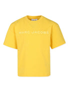 T-shirt per bambino The Marc Jacobs Kids giallo con stampa logo - Rubino Kids