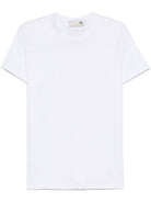 T-shirt per donna The M bianco in cotone con scollo rotondo - Rubino Kids