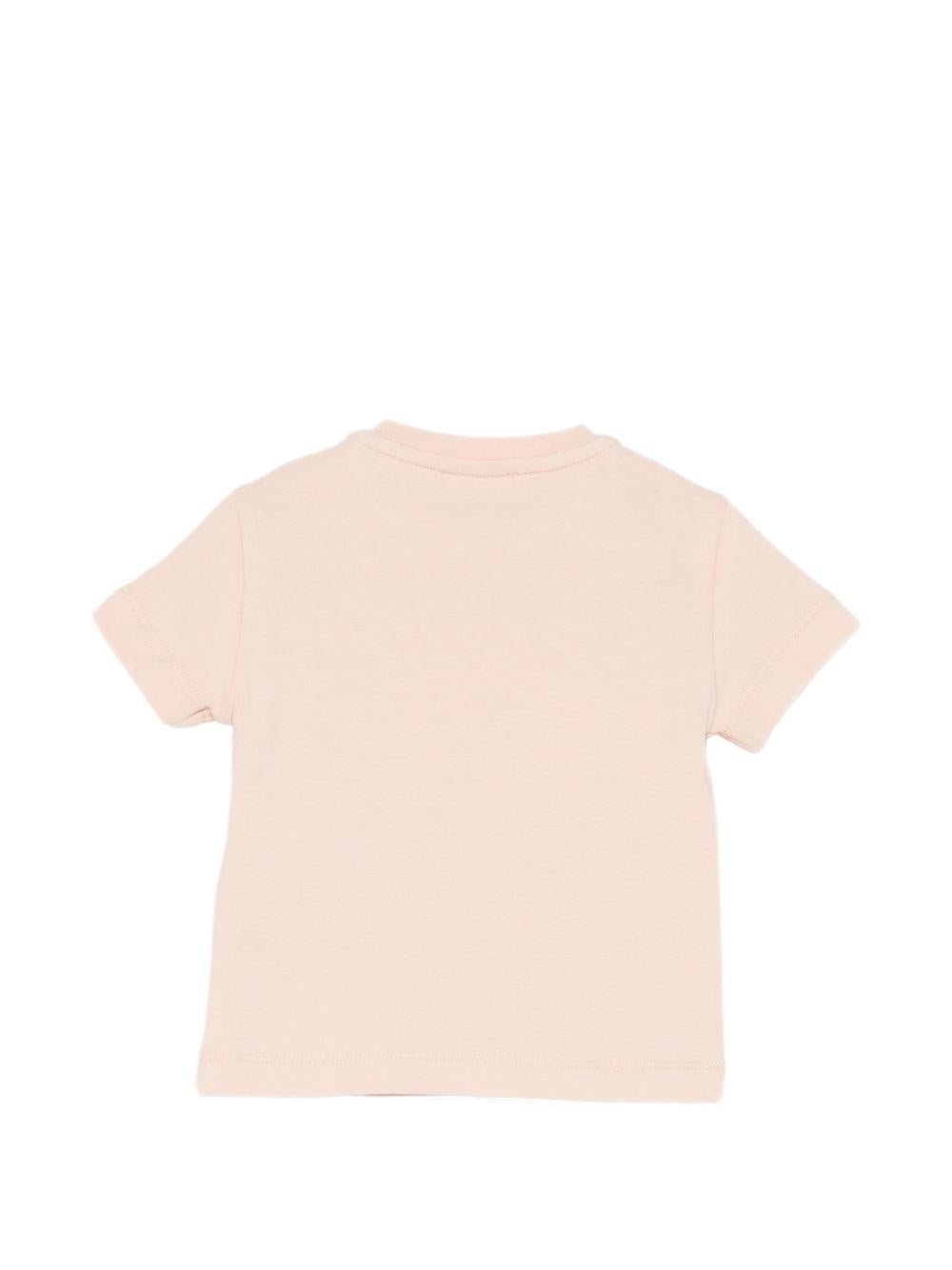 T-shirt per neonarta Elisabetta Franchi La Mia Bambina rosa con dettaglio logo - Rubino Kids