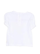 T-shirt per neonata Billieblush bianca con stampa grafica fragole - Rubino Kids