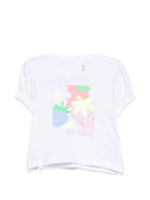 T-shirt per neonata Billieblush bianca con stampa grafica fragole - Rubino Kids