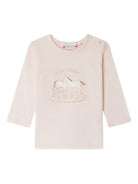 T-shirt per neonata Bonpoint rosa con stampa cavallo - Rubino Kids