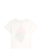 T-shirt per neonata Dolce & Gabbana Kids bianca con stampa orchidee - Rubino Kids
