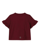 T-shirt per neonata Givenchy Kids rossa con stampa con logo - Rubino Kids