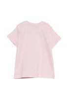 T-shirt per neonata MSGM Kids rosa con stampa grafica logo - Rubino Kids