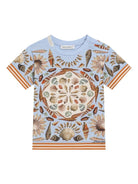 T-shirt per neonati Dolce & Gabbana Kids multicolor con stampa - Rubino Kids