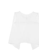T-shirt per neonati Mariella Ferrari bianca con dettagli ricamati - Rubino Kids