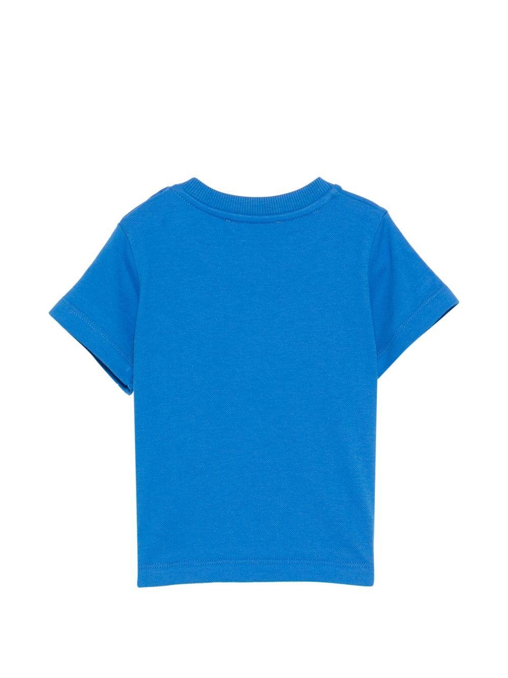 T-shirt per neonati Moschino Kids azzurra con stampa Teddy Bear - Rubino Kids