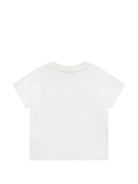 T-shirt per neonati Moschino Kids bianca con due Teddy Bear - Rubino Kids