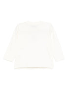 T-shirt per neonati Moschino Kids bianca con ricamo orsetto - Rubino Kids