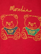 T-shirt per neonati Moschino Kids rosso con stampa Teddy Bear - Rubino Kids