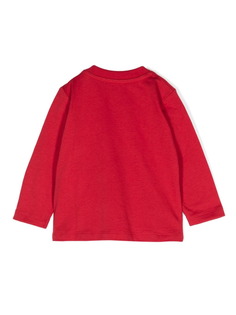 T-shirt per neonati Moschino Kids rosso con stampa Teddy Bear - Rubino Kids