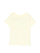 T-shirt per neonati MSGM Kids gialla con stampa grafica logo - Rubino Kids