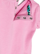 T shirt per neonati rosa Nadeshiko con logo John Richmond centrale maculato - Rubino Kids