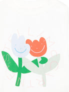 T-shirt per neonati Stella McCartney Kids bianca con stampa grafica - Rubino Kids