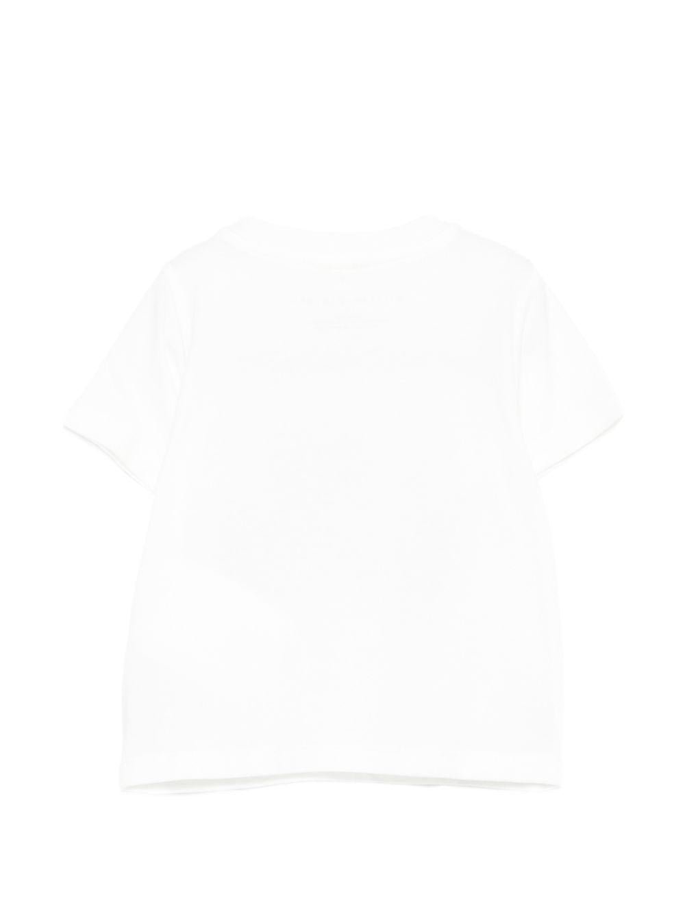 T-shirt per neonati Stella McCartney Kids bianca con stampa grafica - Rubino Kids