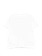 T-shirt per neonati Stella McCartney Kids bianca con stampa grafica - Rubino Kids