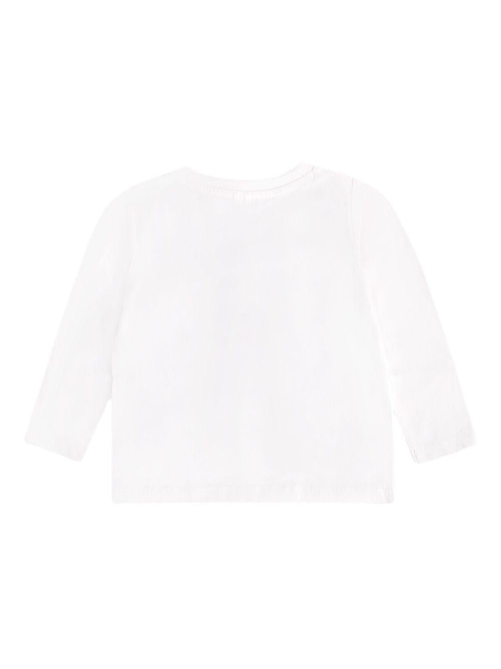 T-shirt per neonati Stella McCartney Kids bianco a maniche lunghe - Rubino Kids