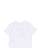T-shirt per neonato Burberry Kids bianca con stampa Equestrian Knight - Rubino Kids