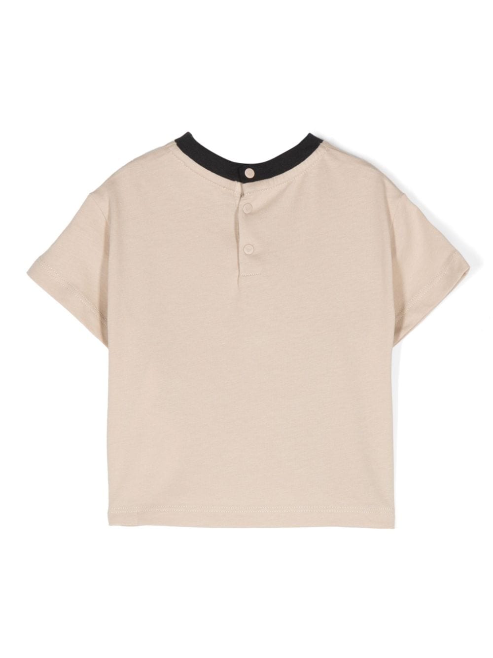 T-shirt per neonato Emporio Armani Kids beige con logo goffrato - Rubino Kids