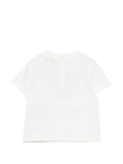 T-shirt per neonato Emporio Armani Kids bianca con stampa grafica con palline da tennis - Rubino Kids